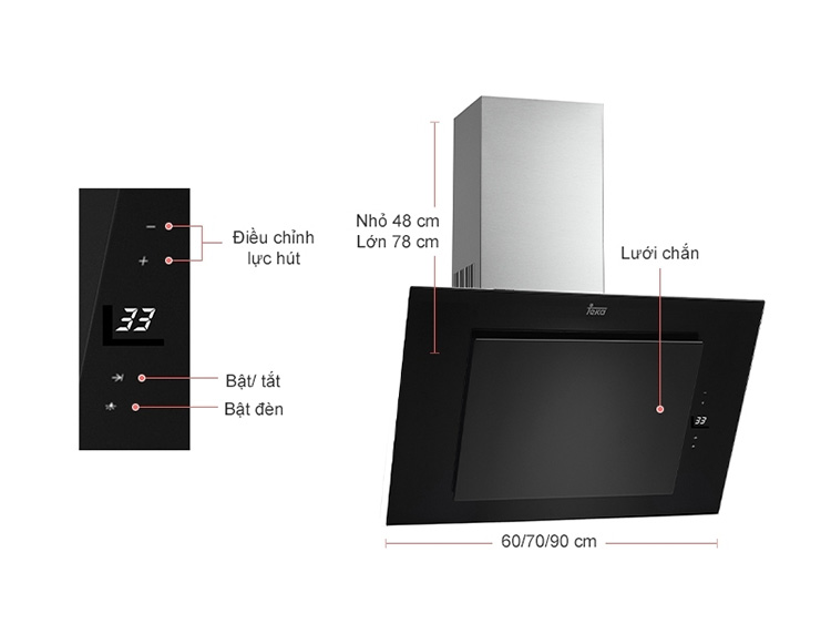 Máy Hút Mùi Teka DVT 985 B